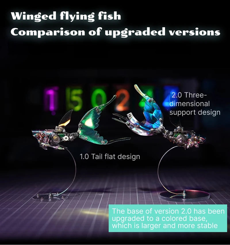 LEVIATHAN GLIDER – 3D Metal Flying Fish Kit