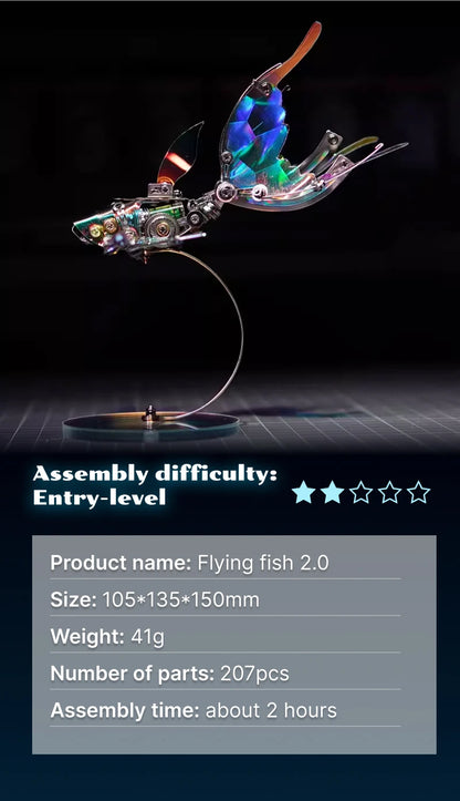 LEVIATHAN GLIDER – 3D Metal Flying Fish Kit