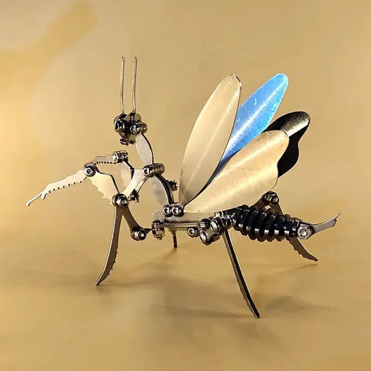 Stainless Steel Mantis Mechanical Insect DIY Assembly - 3D Metal Model Kit