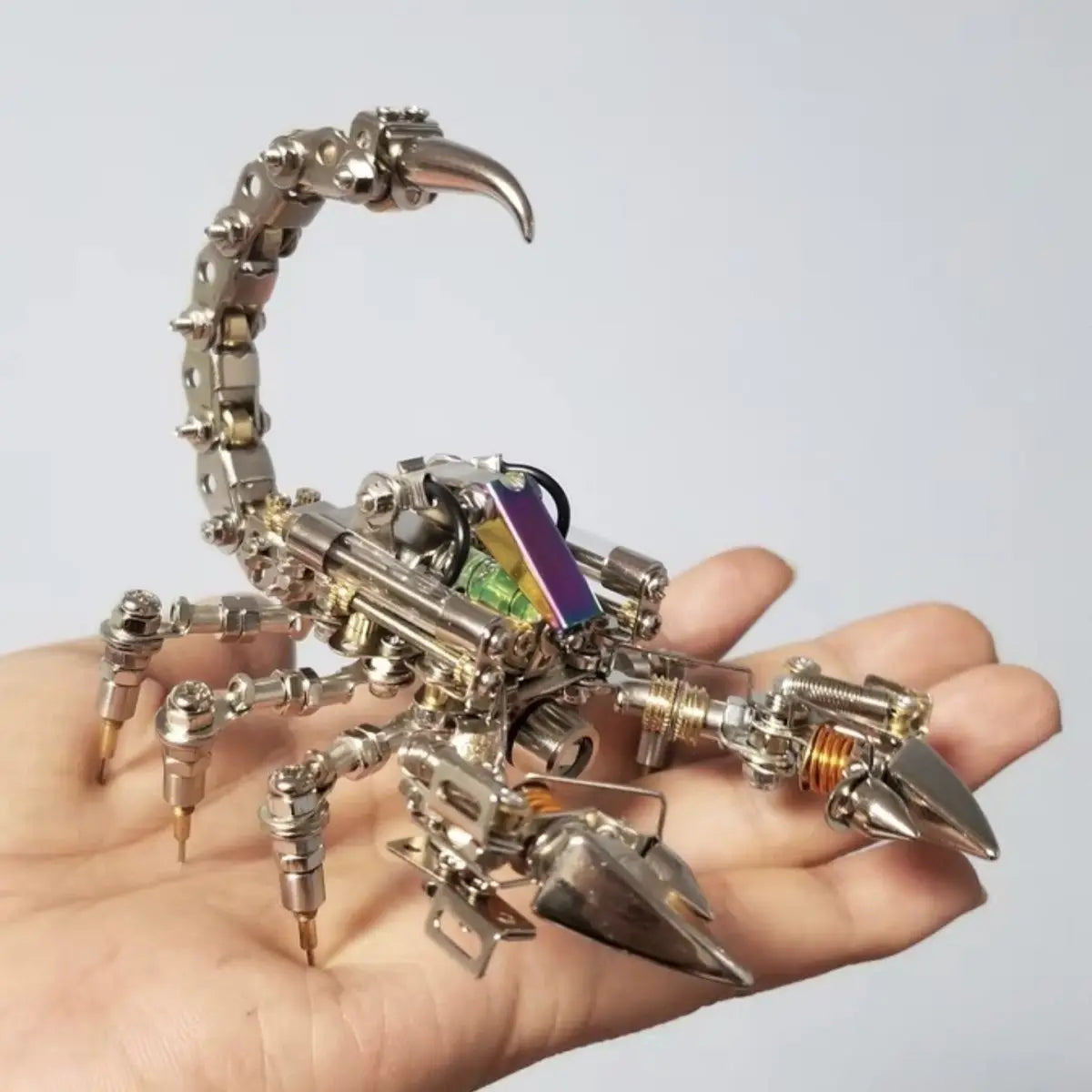 Metal 3D Puzzle DIY Kit - Mechanical Scorpion Model Building Set - Finished Model