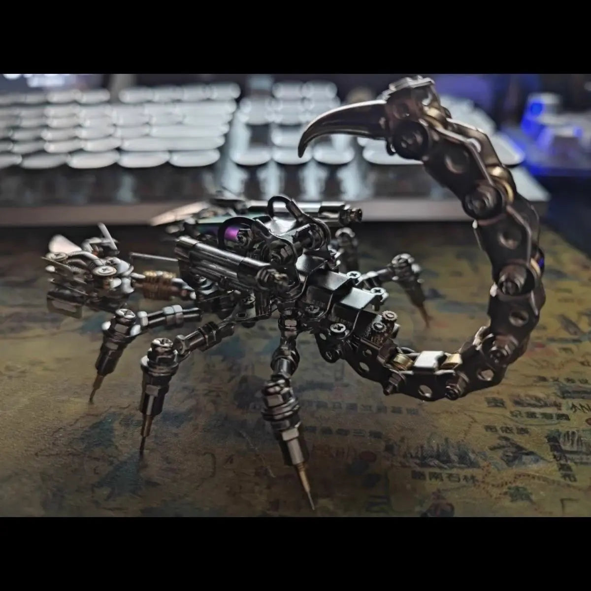 Metal 3D Puzzle DIY Kit - Mechanical Scorpion Model Building Set - Complete Build