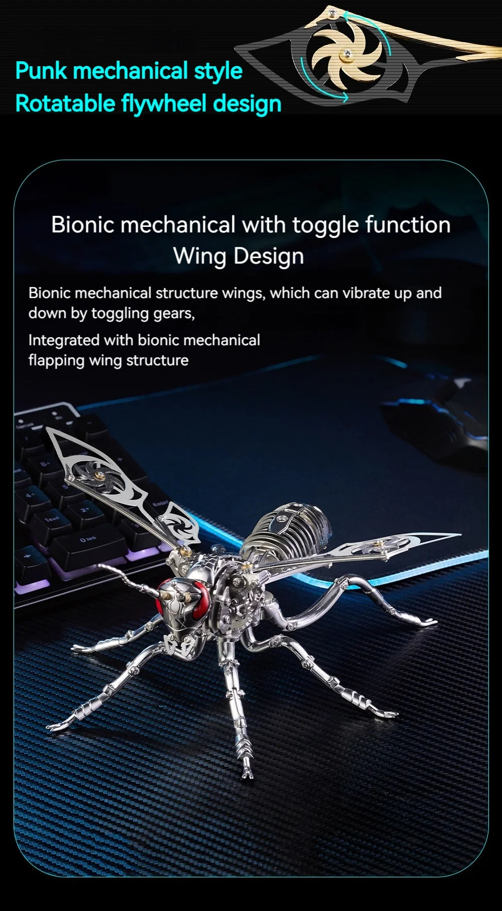 BUMBLEBEE MECHA – 3D Metal Insect Model Kit