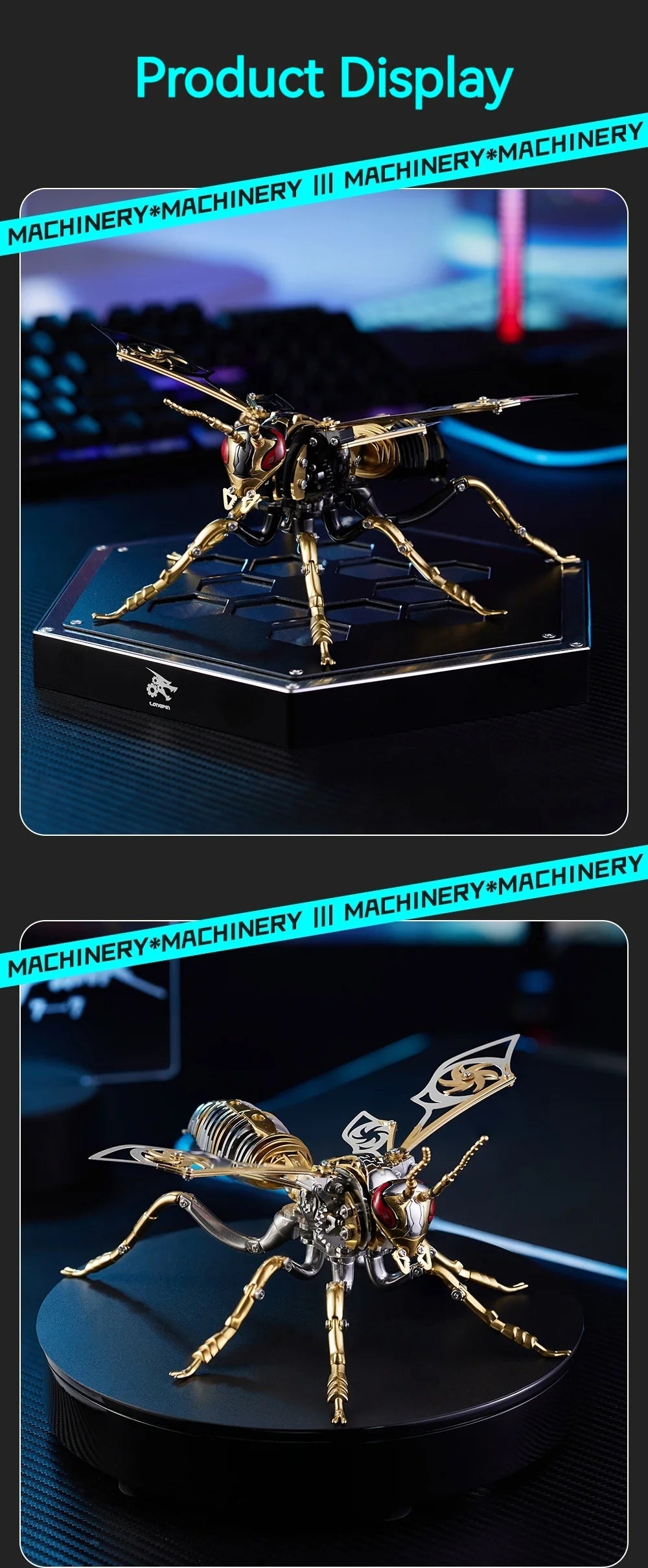 BUMBLEBEE MECHA – 3D Metal Insect Model Kit
