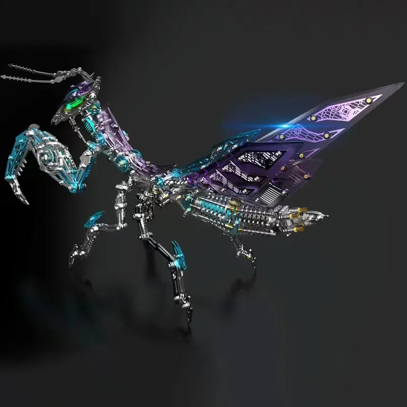 Mechanical Praying Mantis Metal DIY Punk Praying Mantis Stainless Steel Insect Assembly 3D Puzzle for Adult and Children - DIY Metal Assembly