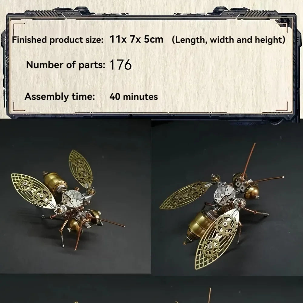 STEAMPUNK BEE – Gold Mechanical Insect Collection