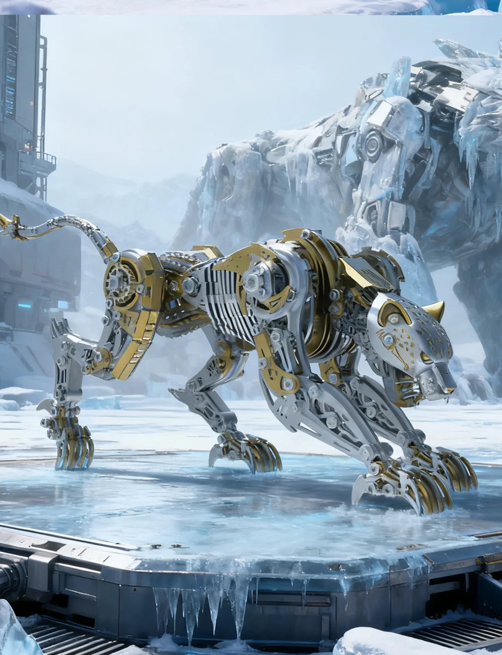 GHOST LEOPARD – 3D Metal Cheetah Predator Kit