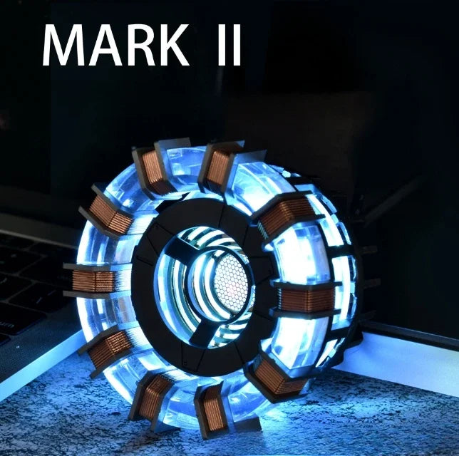 Aluminum Alloy Arc Reactor DIY Model Decorative MK1 MK2 Led