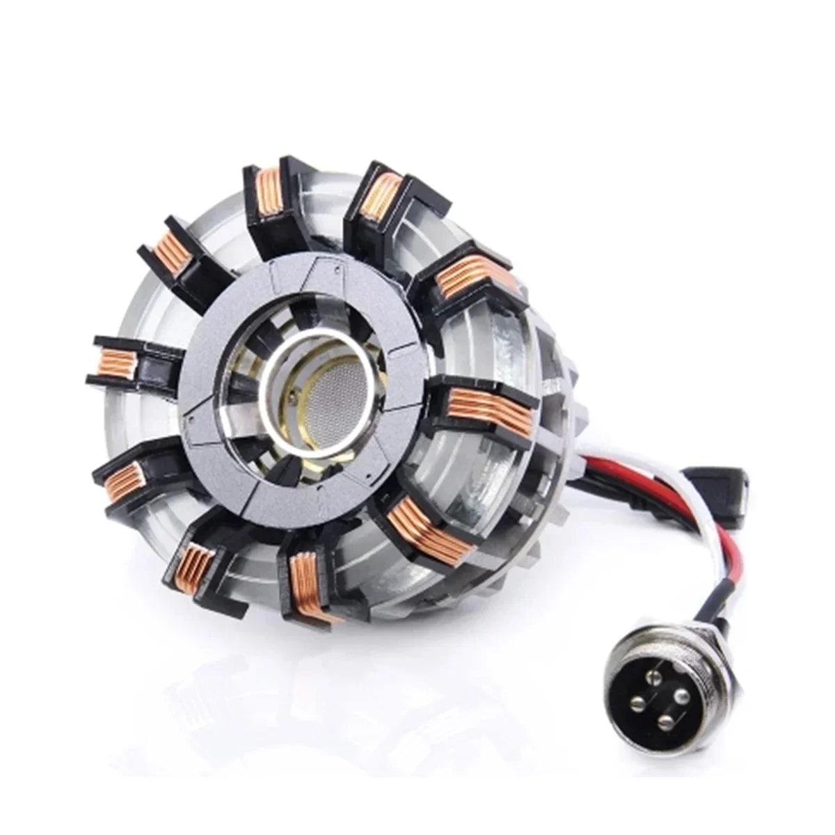 Aluminum Alloy Arc Reactor DIY Model Decorative MK1 MK2 Led Light Mark Chest Tony Heart Lamp Light Model Science Discovery - Package Contents