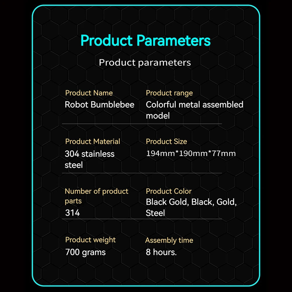 BUMBLEBEE MECHA – 3D Metal Insect Model Kit