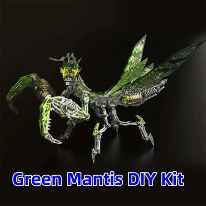 Mechanical Praying Mantis Metal DIY Punk Praying Mantis Stainless Steel Insect Assembly 3D Puzzle for Adult and Children - Complete Build