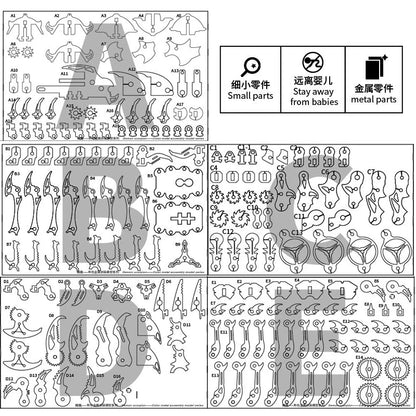 MICRO-MECH SERIES – 3D Metal Insect Starter Kit