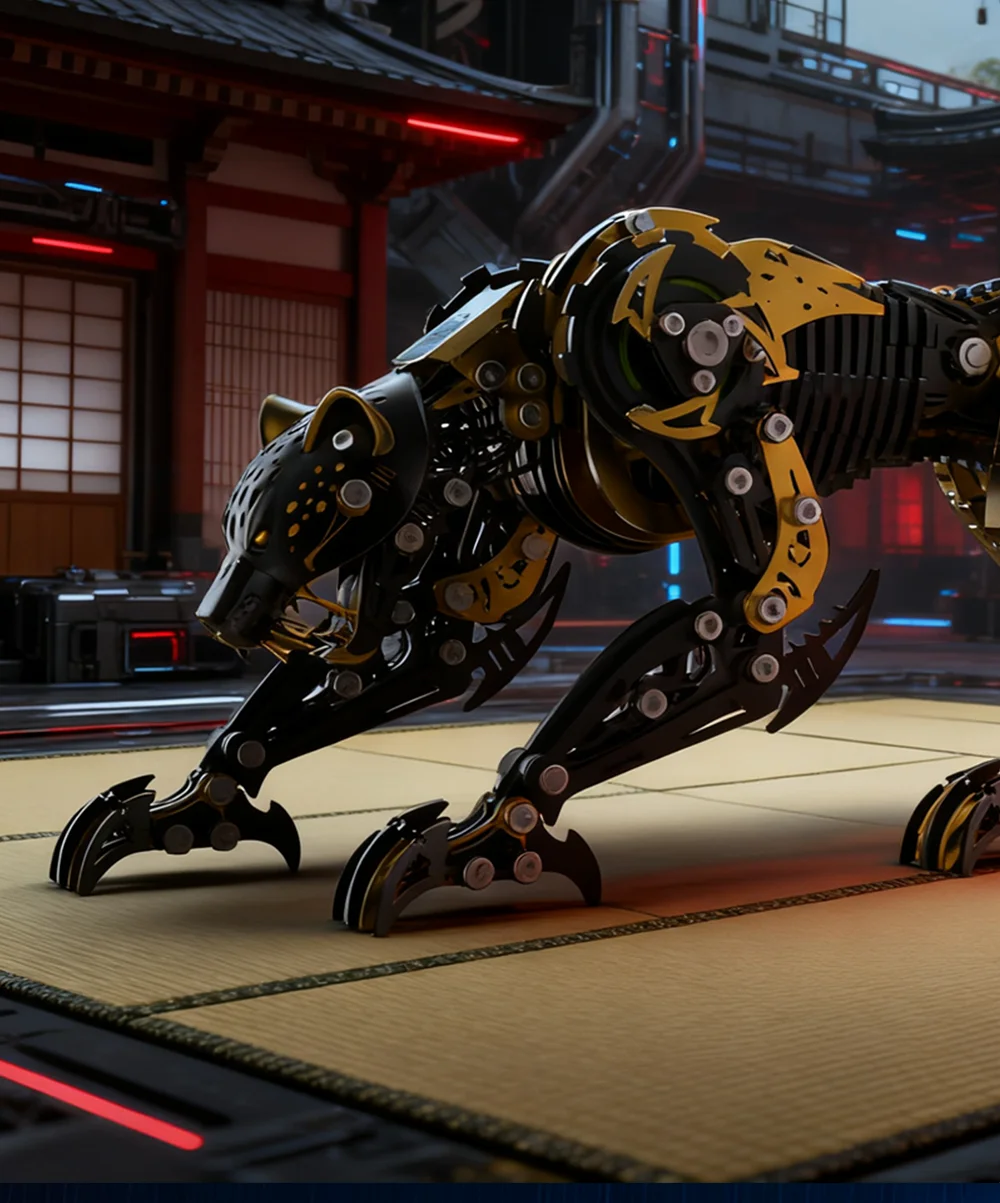 GHOST LEOPARD – 3D Metal Cheetah Predator Kit