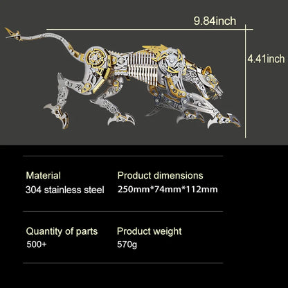 GHOST LEOPARD – 3D Metal Cheetah Predator Kit