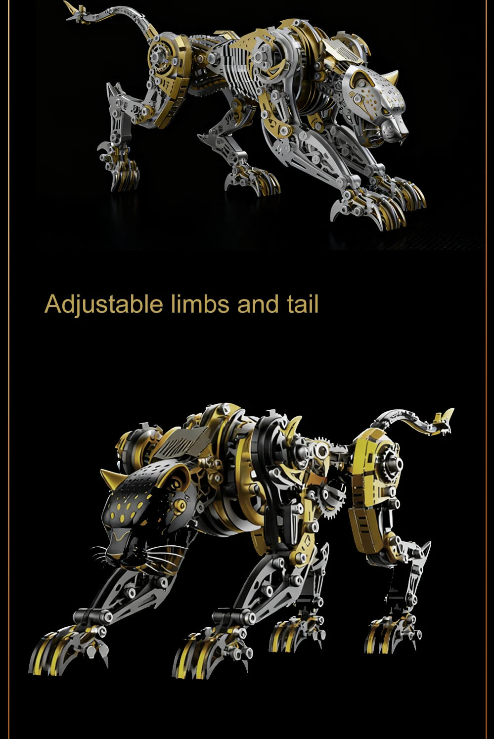 GHOST LEOPARD – 3D Metal Cheetah Predator Kit