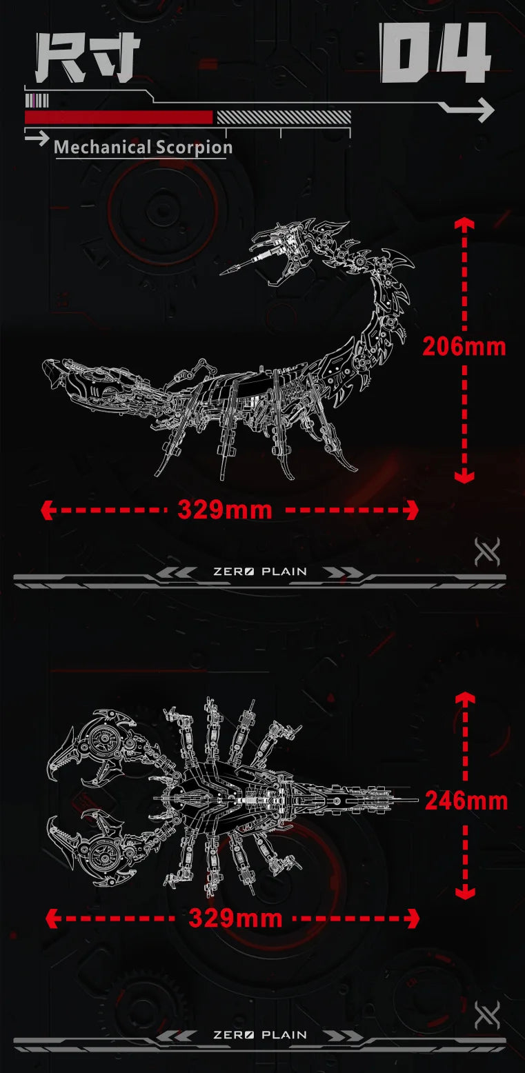 WAR SCORPION – 3D Metal Combat Arachnid Kit