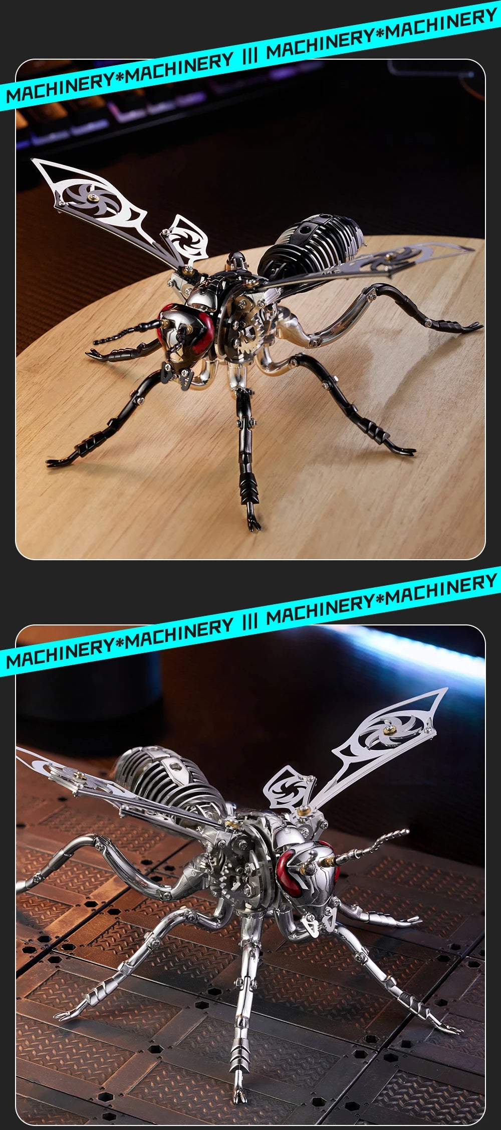 BUMBLEBEE MECHA – 3D Metal Insect Model Kit