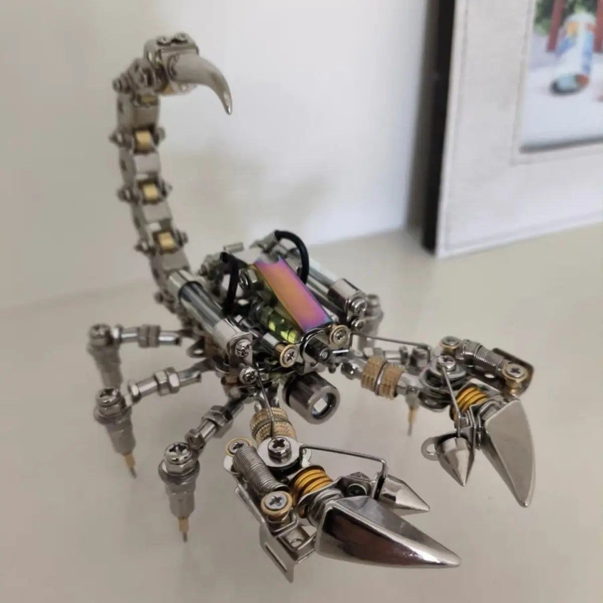 Metal 3D Puzzle DIY Kit - Mechanical Scorpion Model Building Set - Detail View