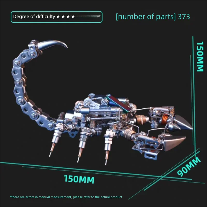 Metal 3D Puzzle DIY Kit - Mechanical Scorpion Model Building Set - DIY Metal Assembly