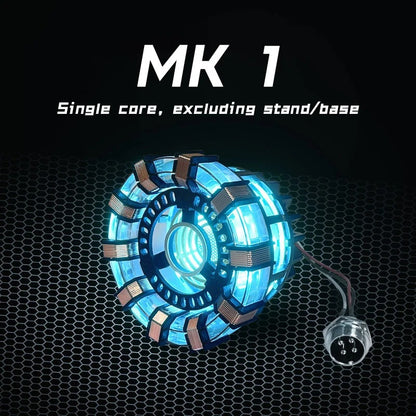 Aluminum Alloy Arc Reactor DIY Model Decorative MK1 MK2 Led