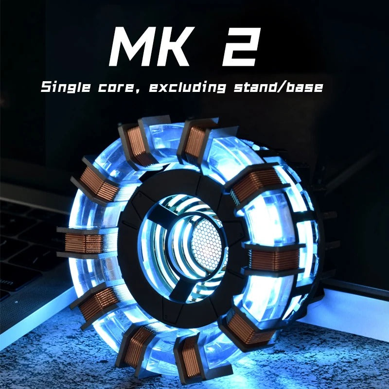 Aluminum Alloy Arc Reactor DIY Model Decorative MK1 MK2 Led